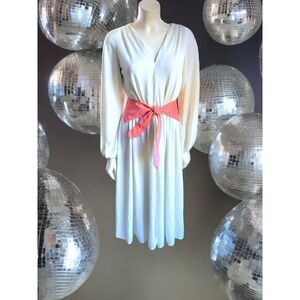 Vintage 70's Disco Girl Dress‎ Ultra Suede Belt